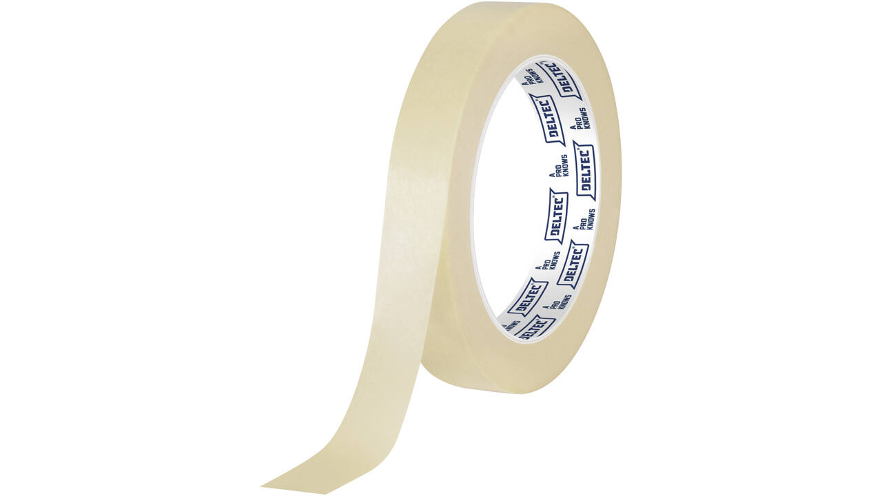 Deltec maskeertape 60 18mm x 50m (48 rollen)