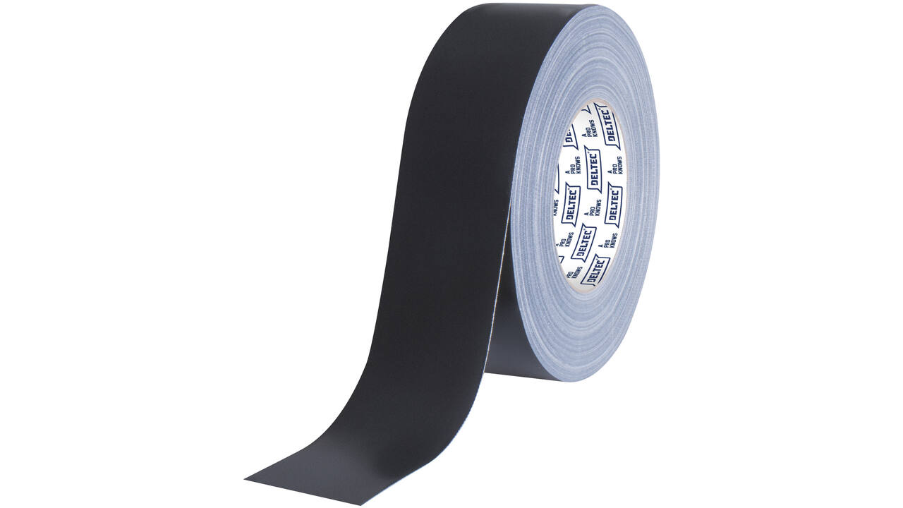 Deltec gaffertape zwartmat