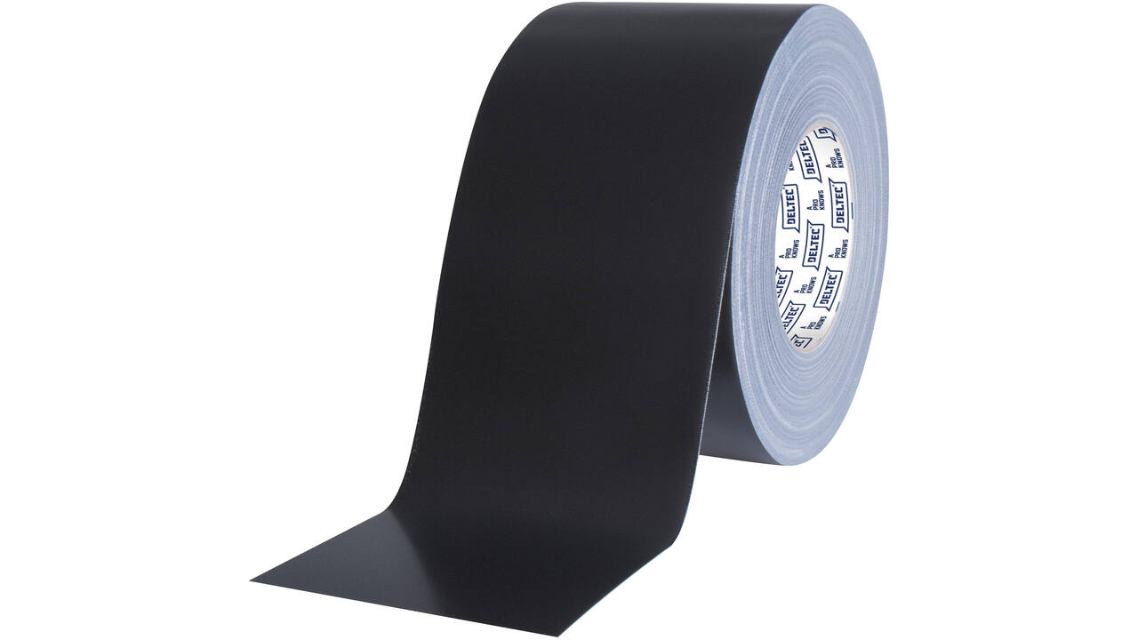 Deltec gaffertape zwartmat