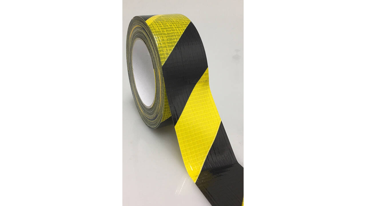 Ducttape geel/zwart